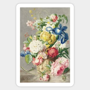 Bouquet (1778) by Cornelis Ploos van Amstel Sticker